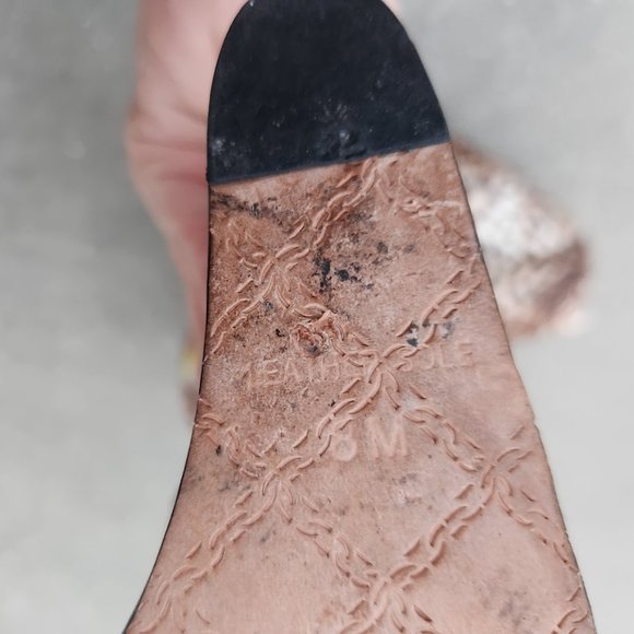 L.A.M.B Y2K Dorothee Leopard Platform Wedges - Picture 8 of 9